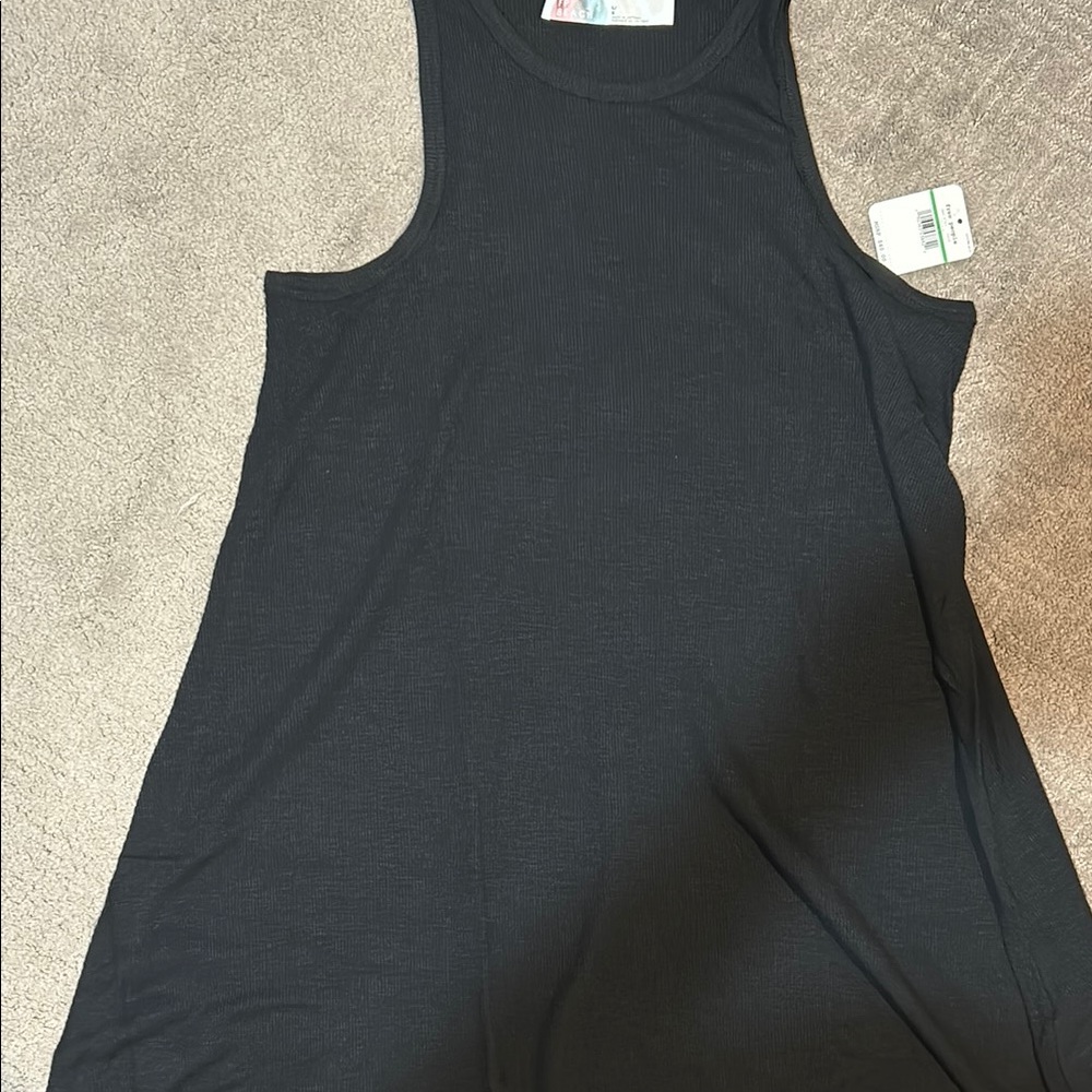 Black Sleeveless Women's Tank Dress Free People Beach